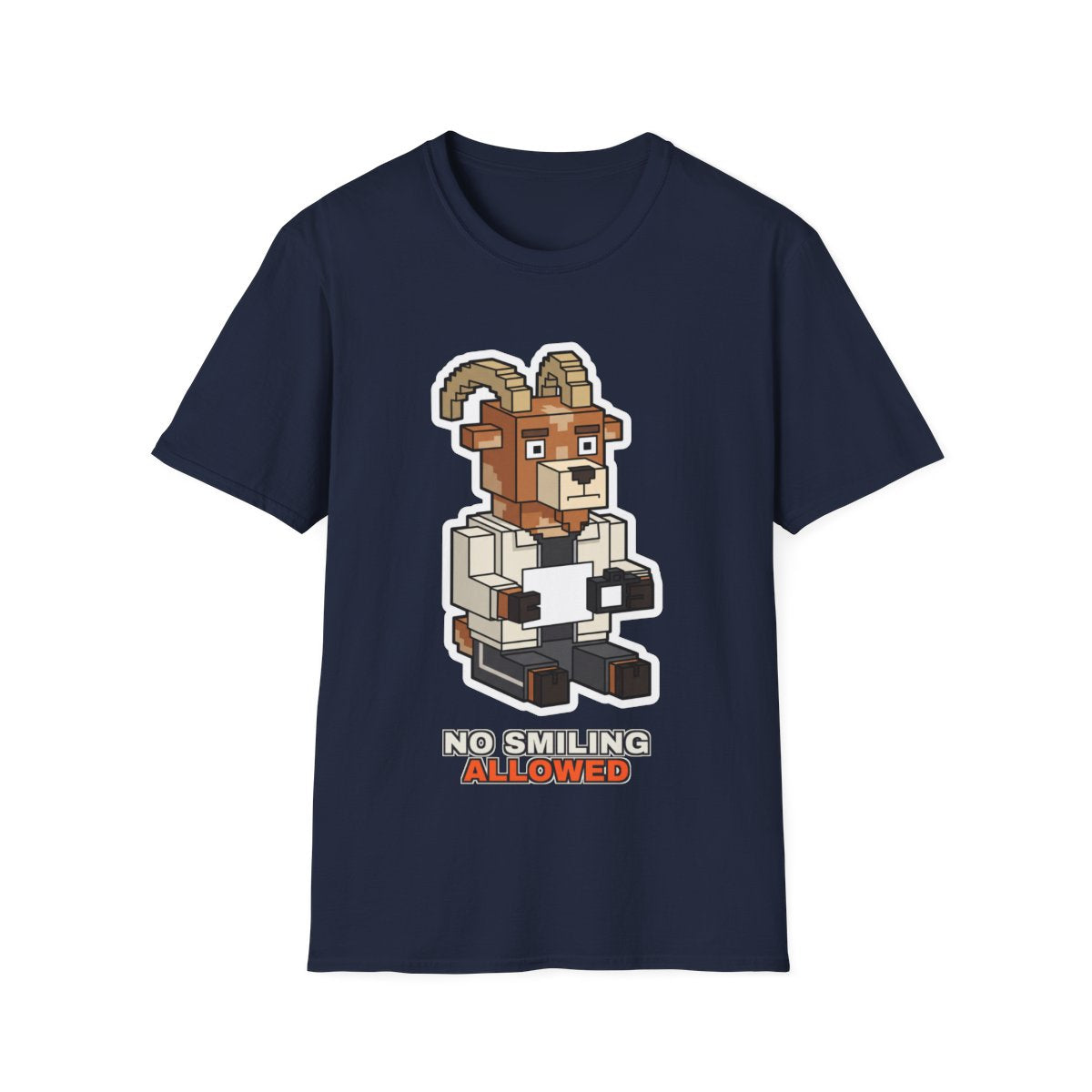 No Smiling Allowed - Navy - front