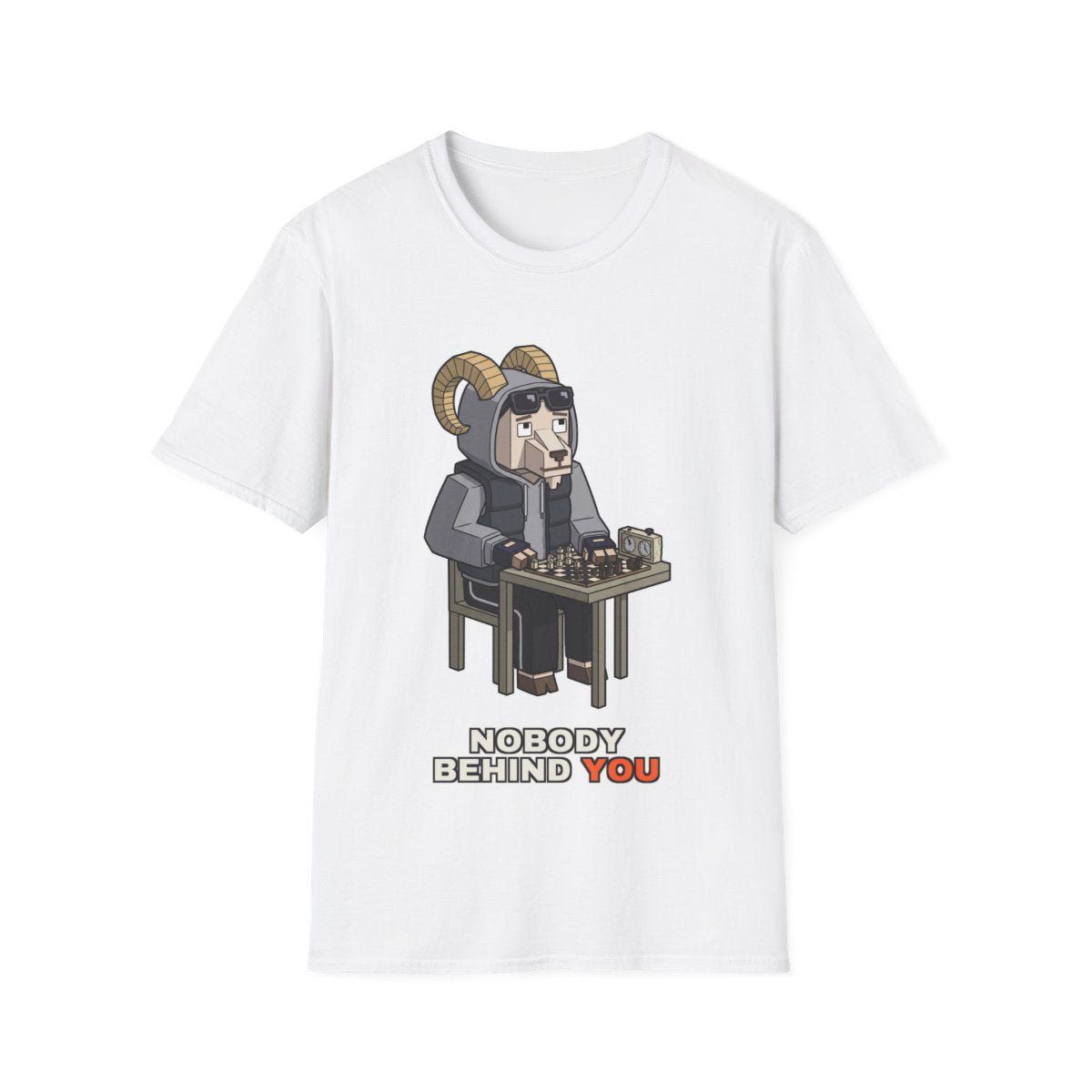Nobody Behind You - White - front