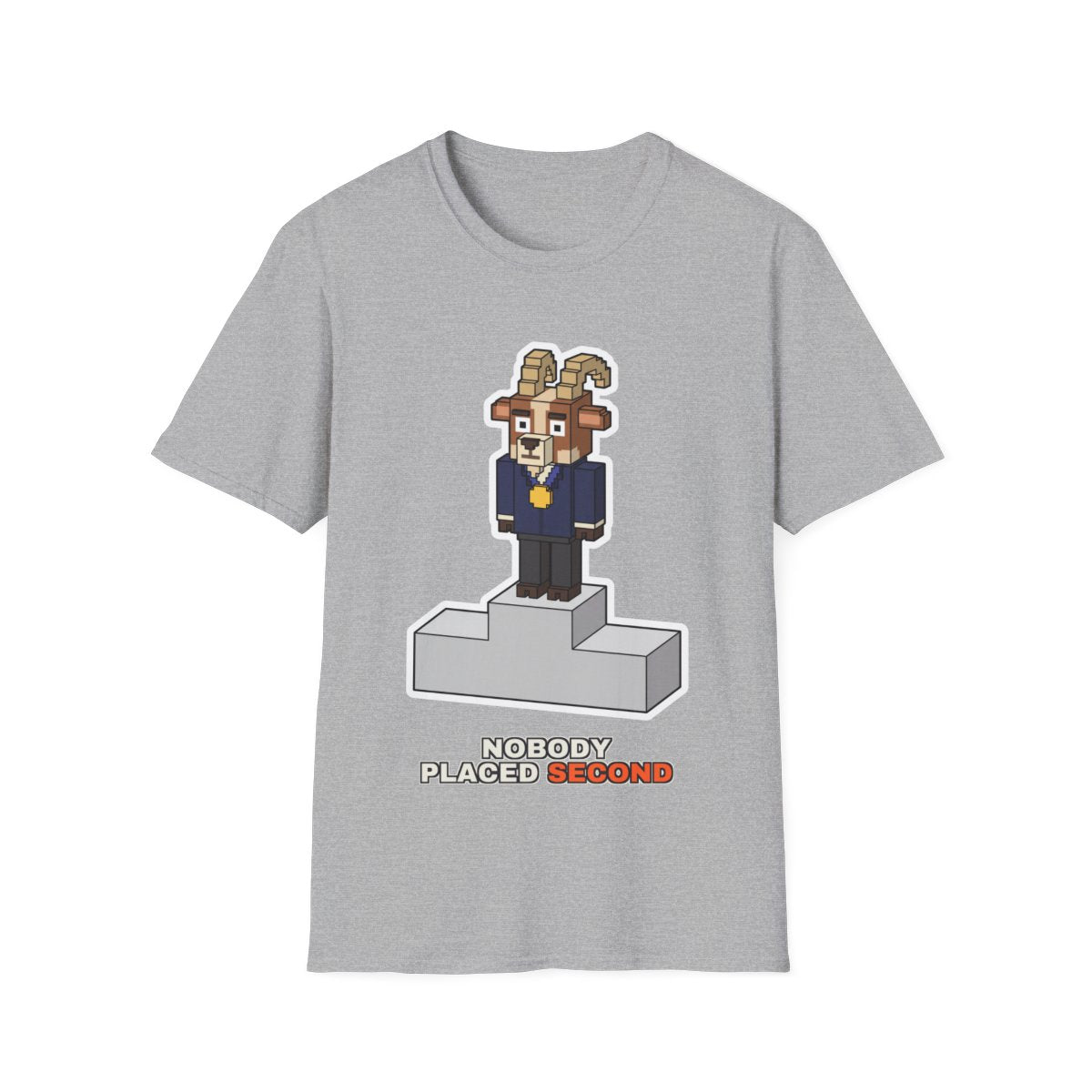 Nobody Placed Second - Sport Grey - front