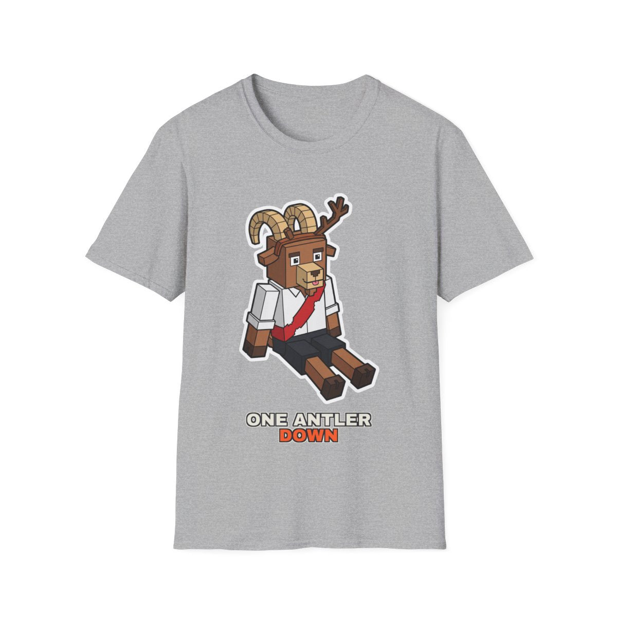 One Antler Down - Sport Grey - front