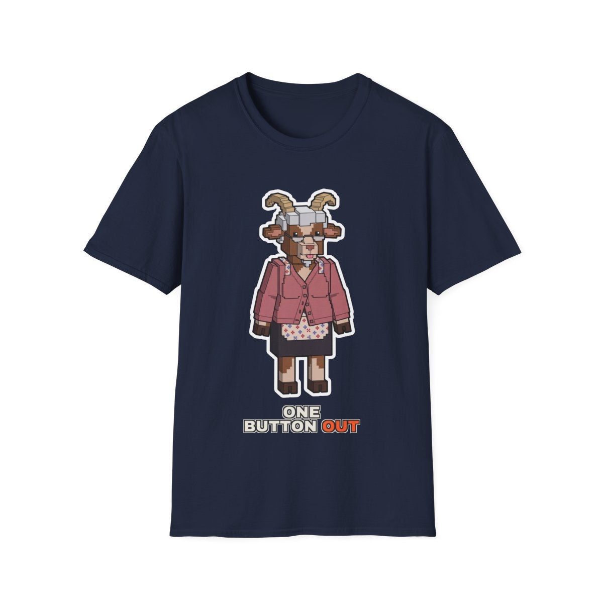 One Button Out - Navy - front