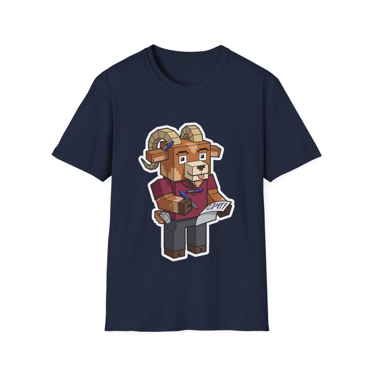 One Line Through It - Navy - front