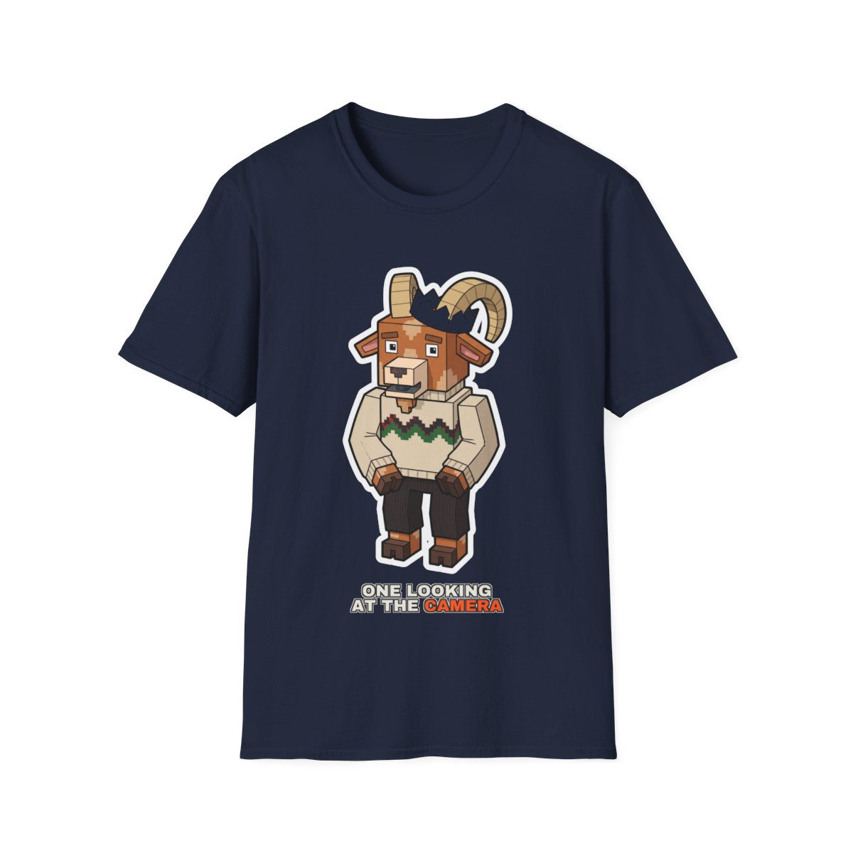 One Looking At The Camera - Navy - front