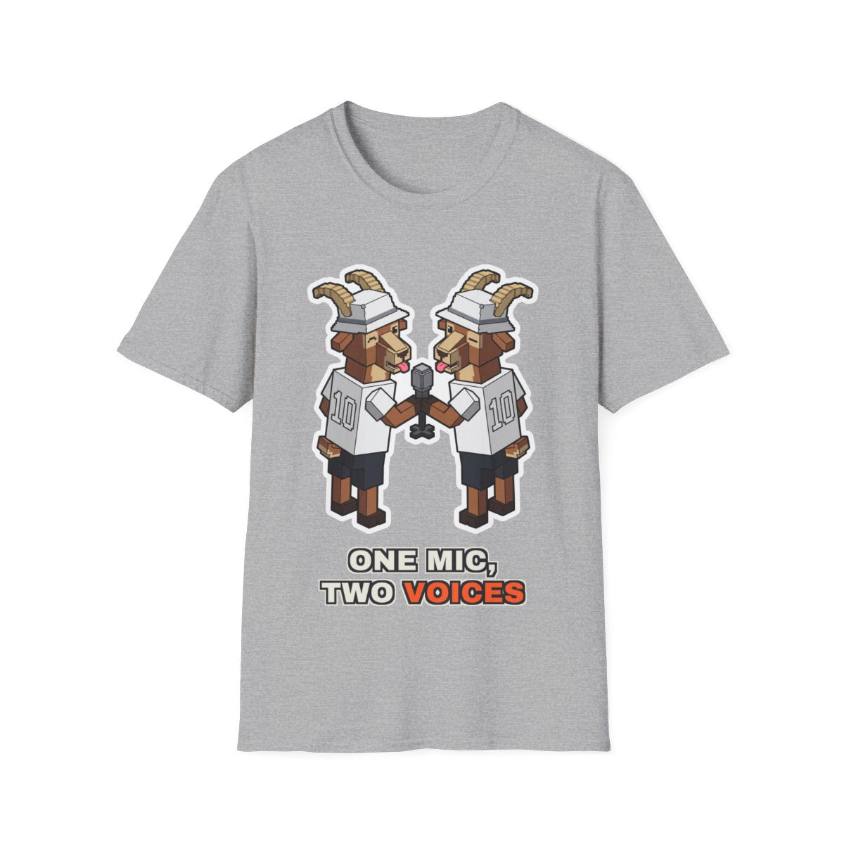 One Mic, Two Voices - Sport Grey - front