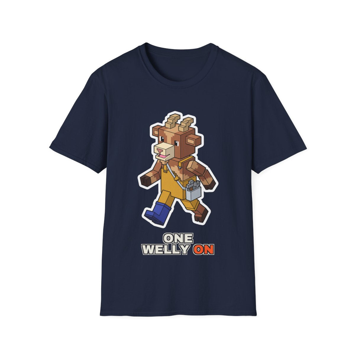 One Welly On - Navy - front