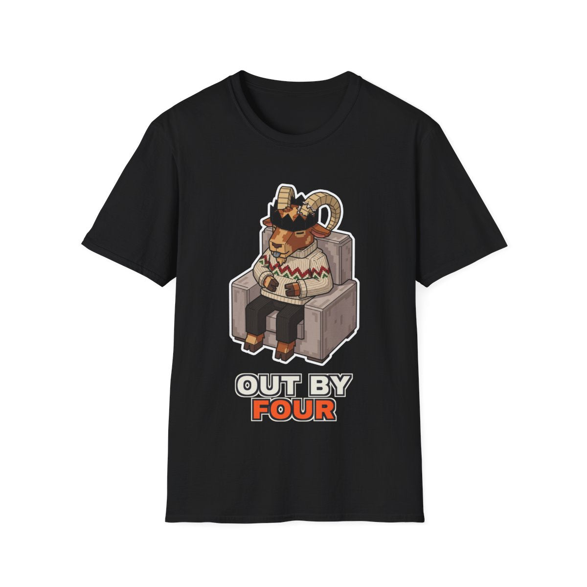 Out By Four - Black - front
