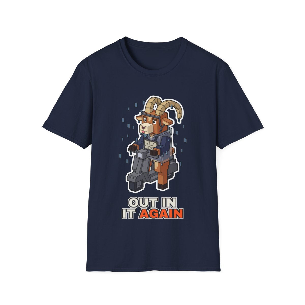 Out In It Again - Navy - front