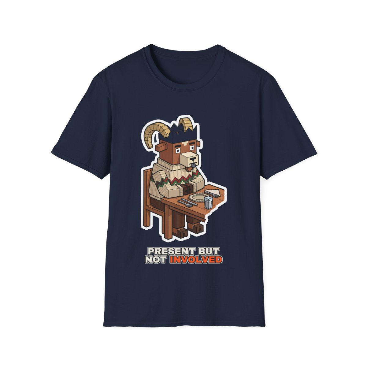 Present But Not Involved - Navy - front