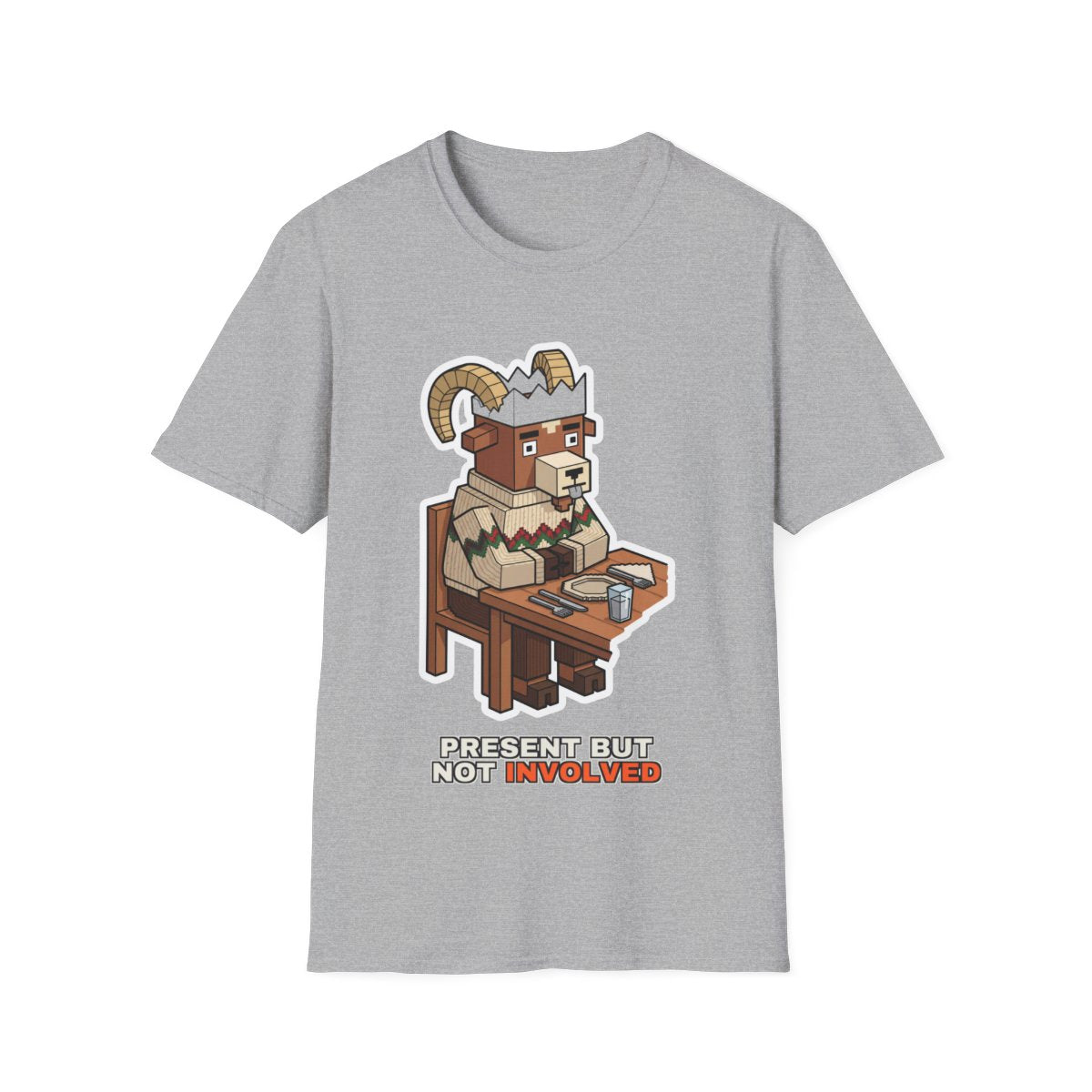 Present But Not Involved - Sport Grey - front