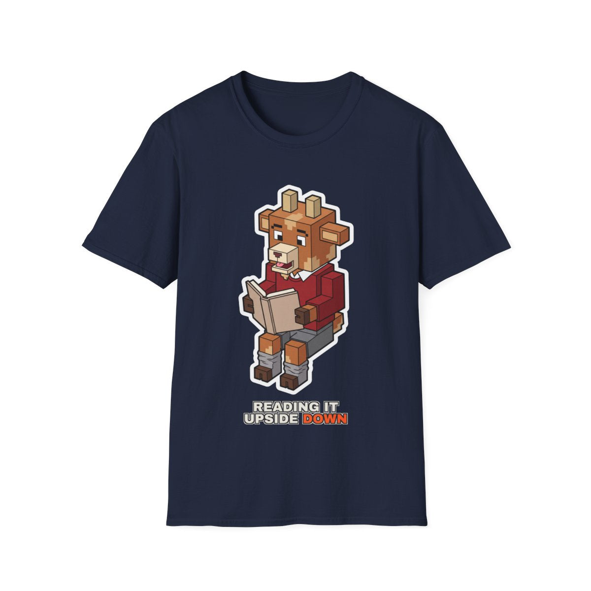 Reading It Upside Down - Navy - front