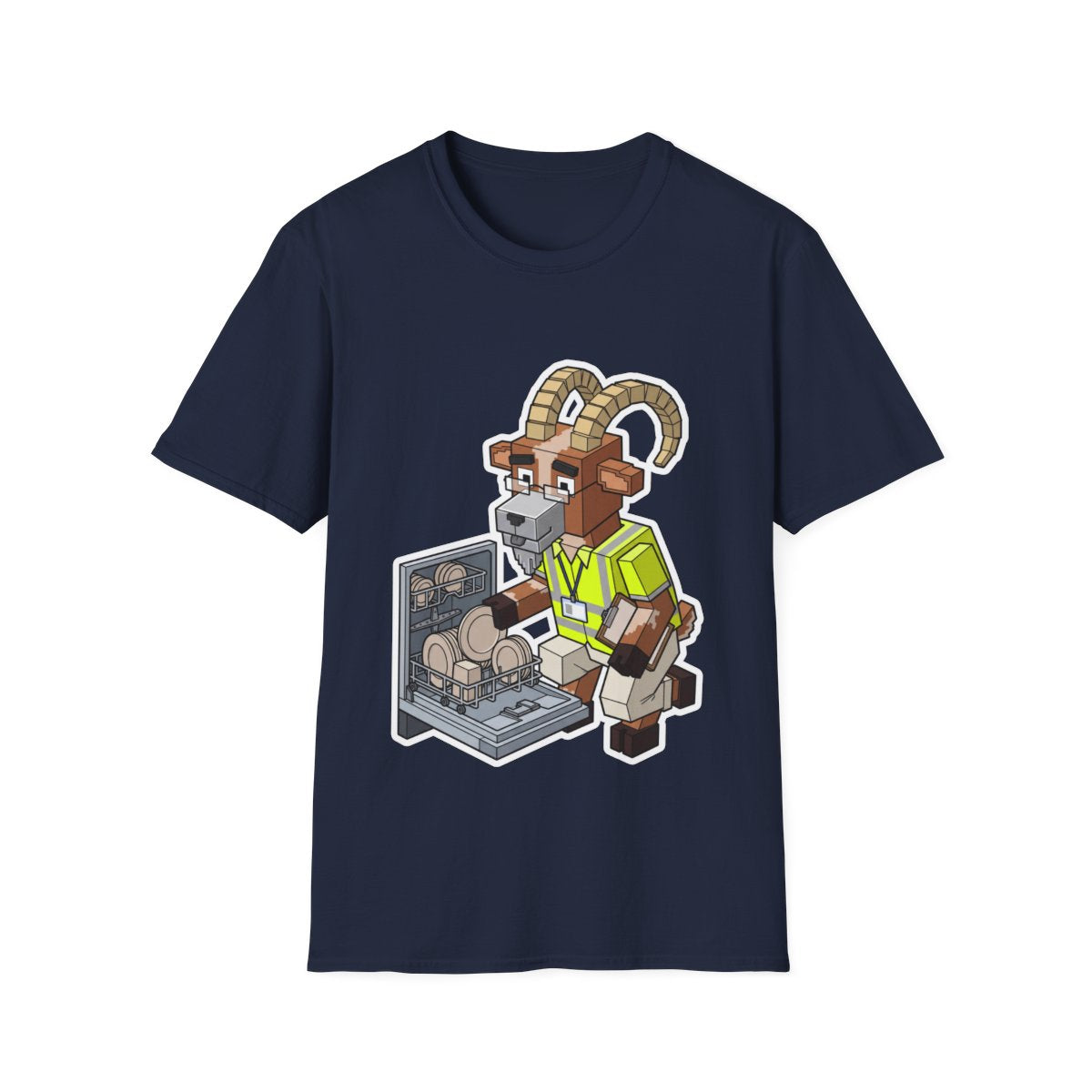 Restacking The Dishwasher - Navy - front