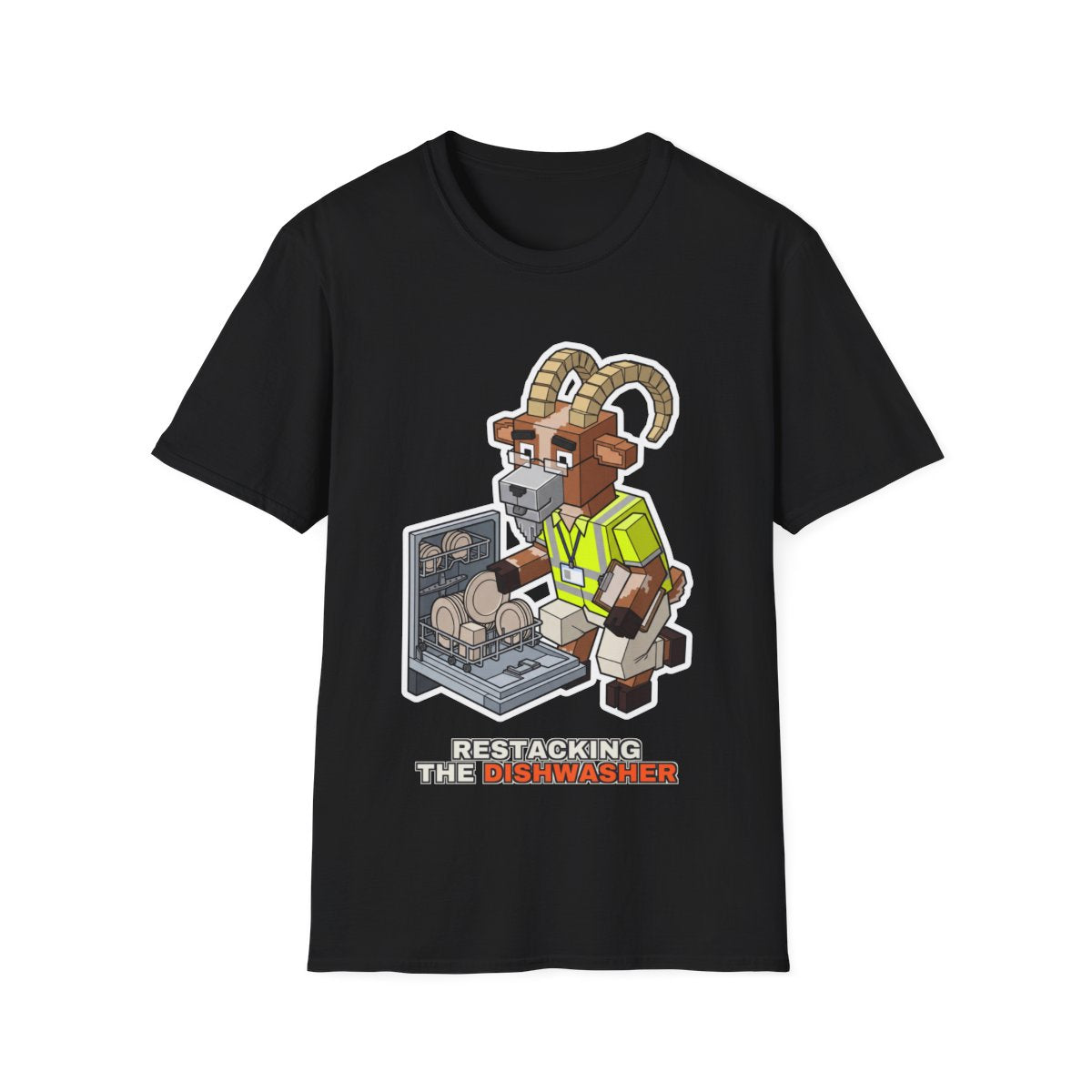 Restacking The Dishwasher - Black - front