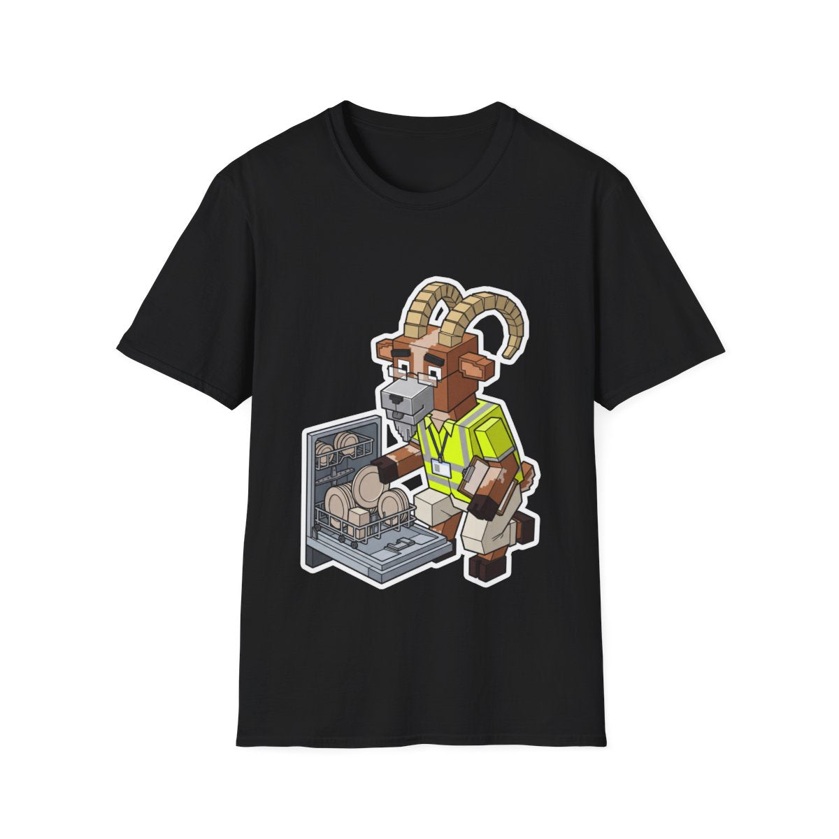 Restacking The Dishwasher - Black - front
