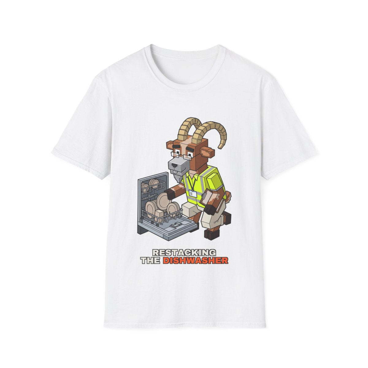 Restacking The Dishwasher - White - front