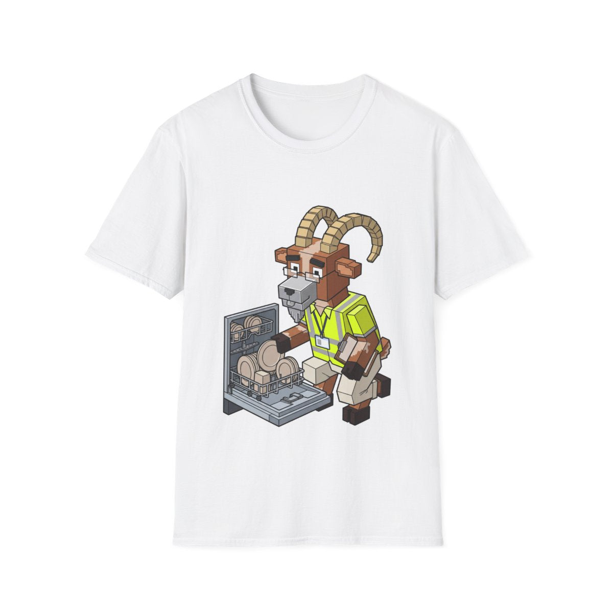Restacking The Dishwasher - White - front