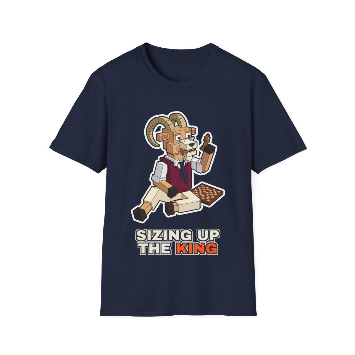 Sizing Up The King - Navy - front