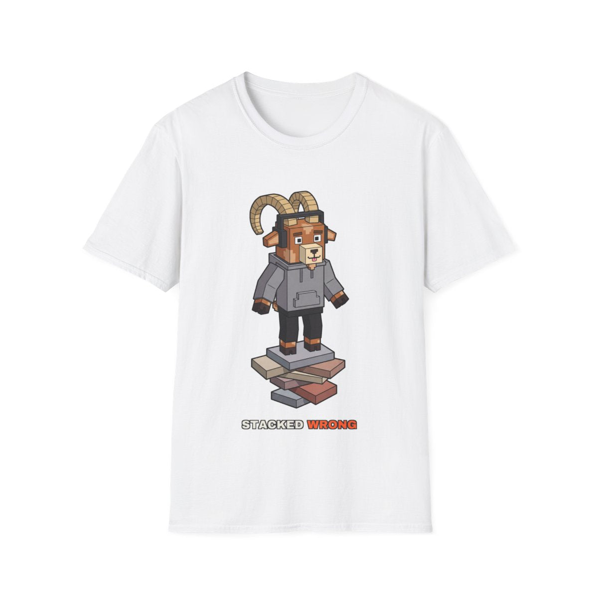 Stacked Wrong - White - front