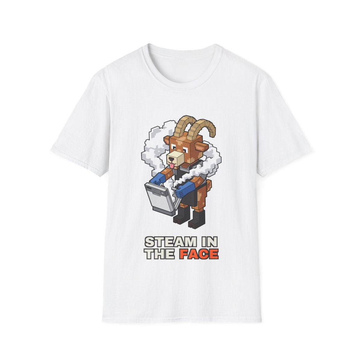 Steam In The Face - White - front