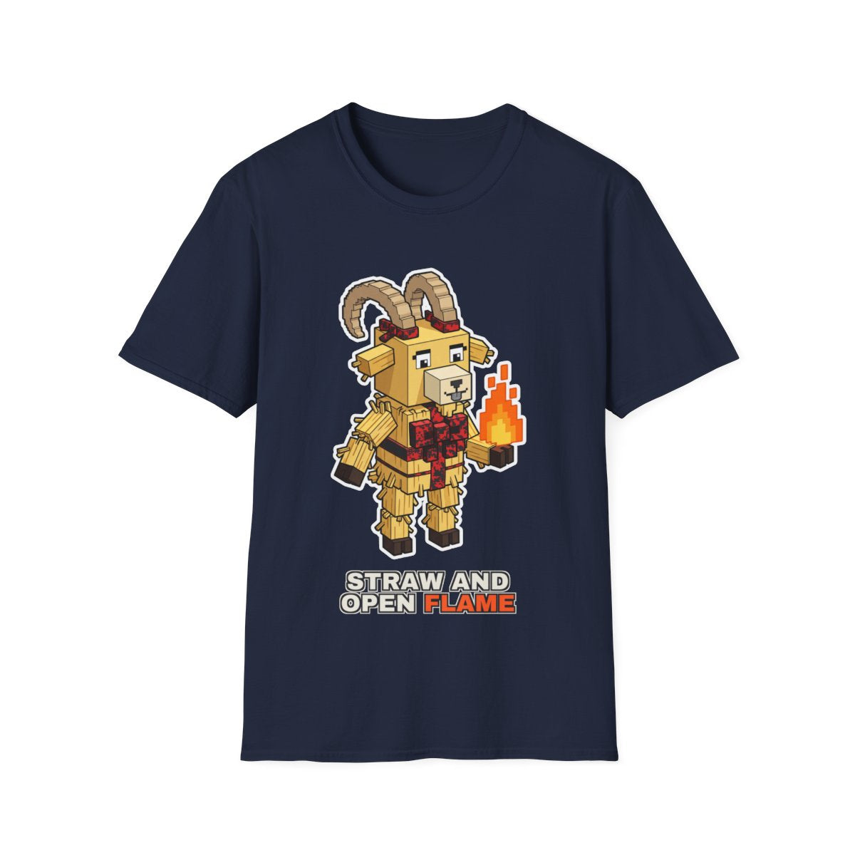 Straw And Open Flame - Navy - front