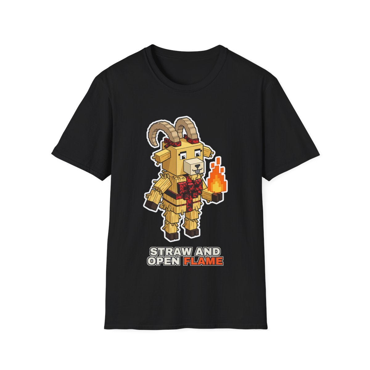 Straw And Open Flame - Black - front