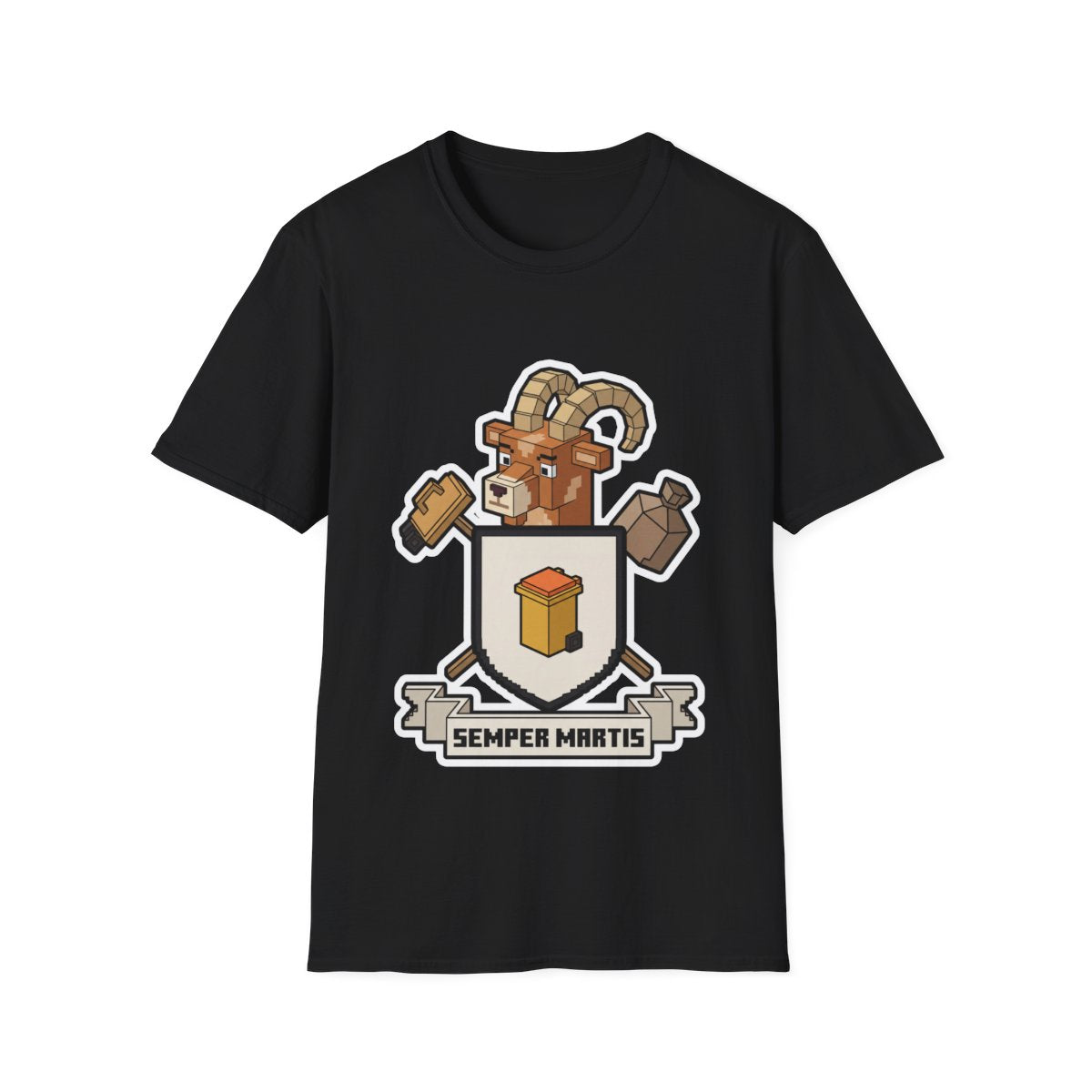 The Bin Day Crest - Black - front