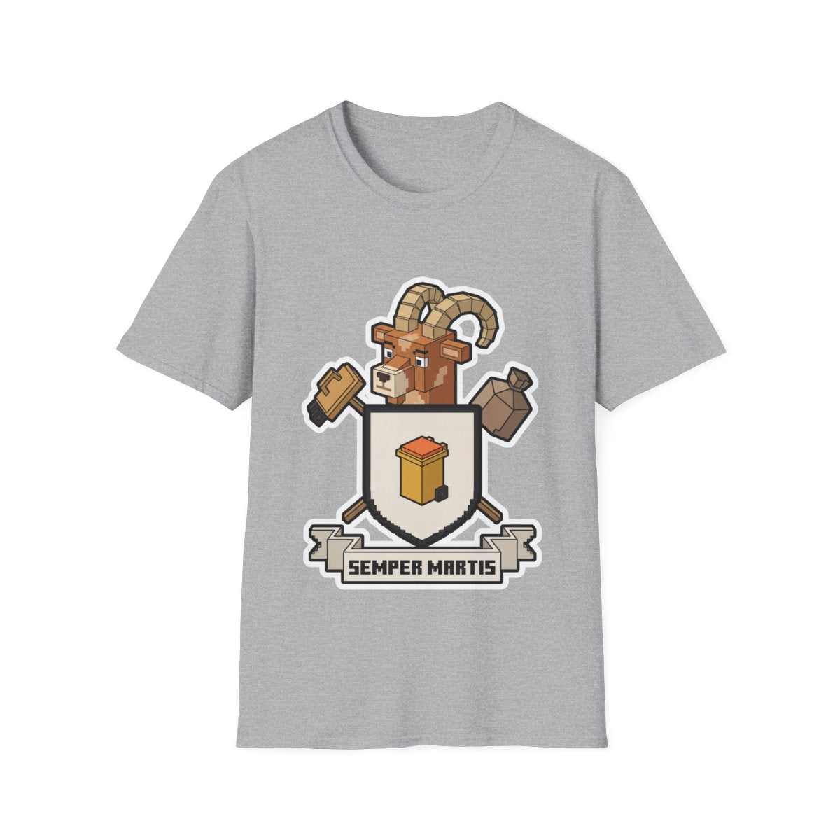 The Bin Day Crest - Sport Grey - front