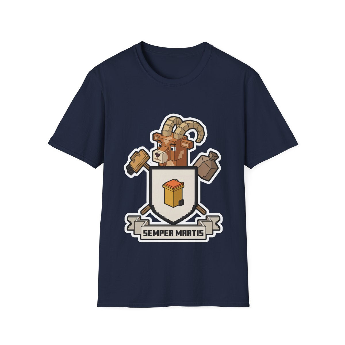 The Bin Day Crest - Navy - front