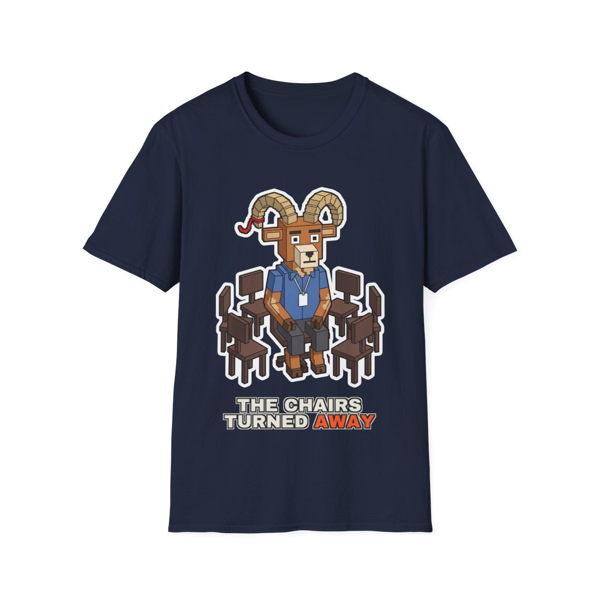 The Chairs Turned Away - Navy - front