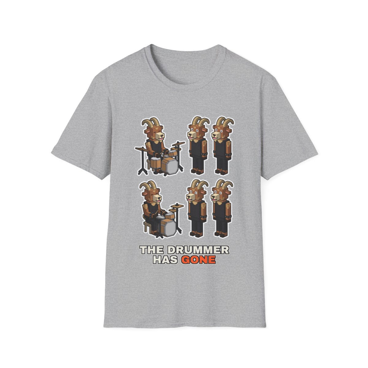 The Drummer Has Gone - Sport Grey - front