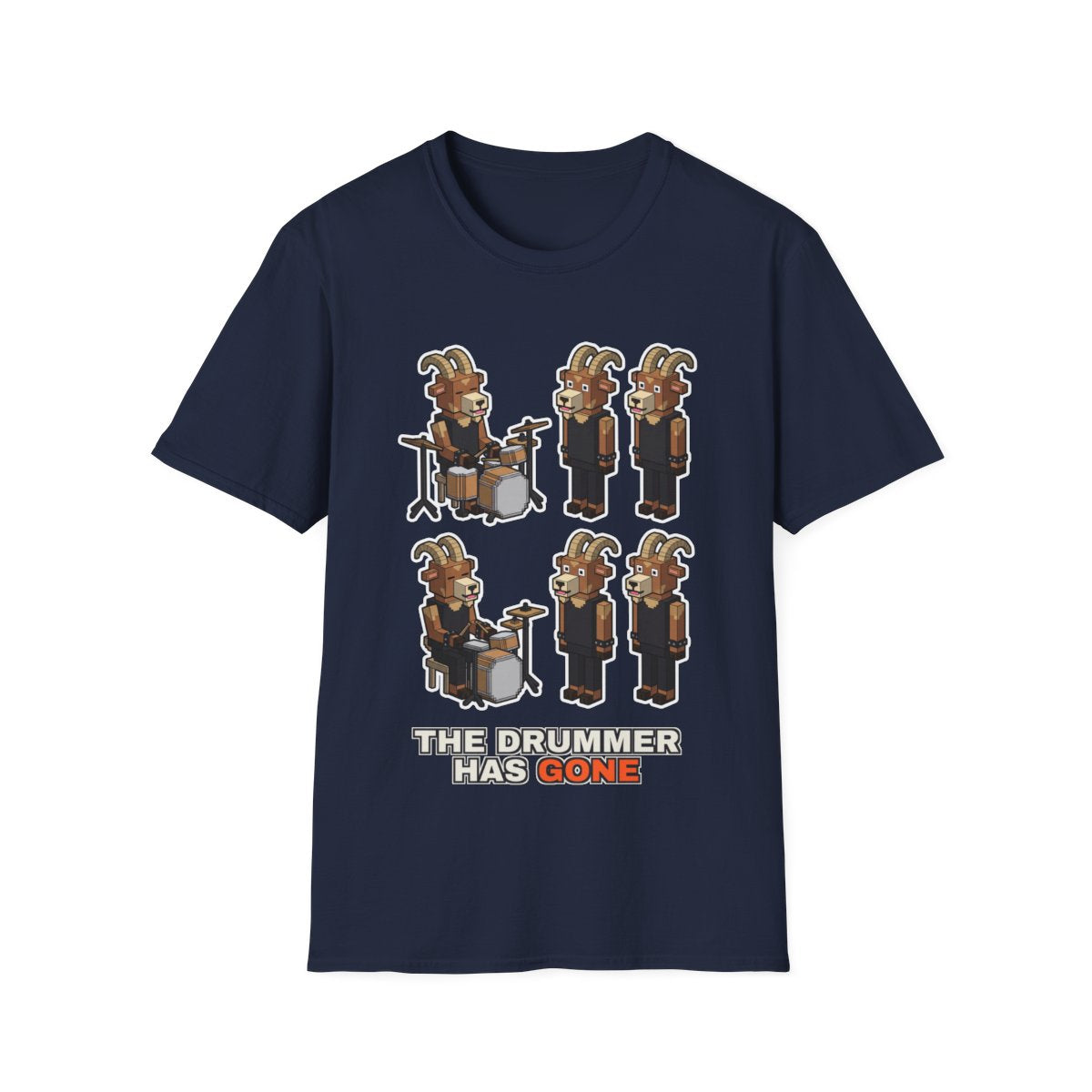 The Drummer Has Gone - Navy - front