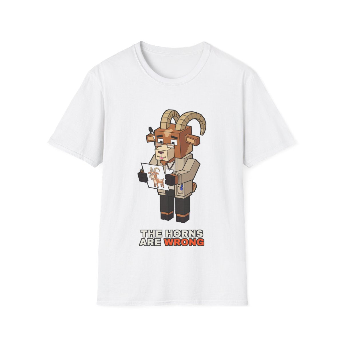 The Horns Are Wrong - White - front