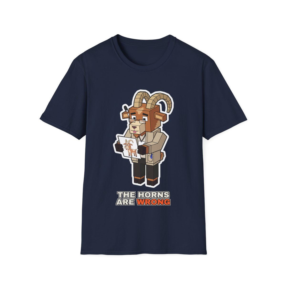 The Horns Are Wrong - Navy - front