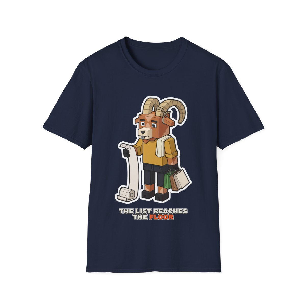 The List Reaches The Floor - Navy - front