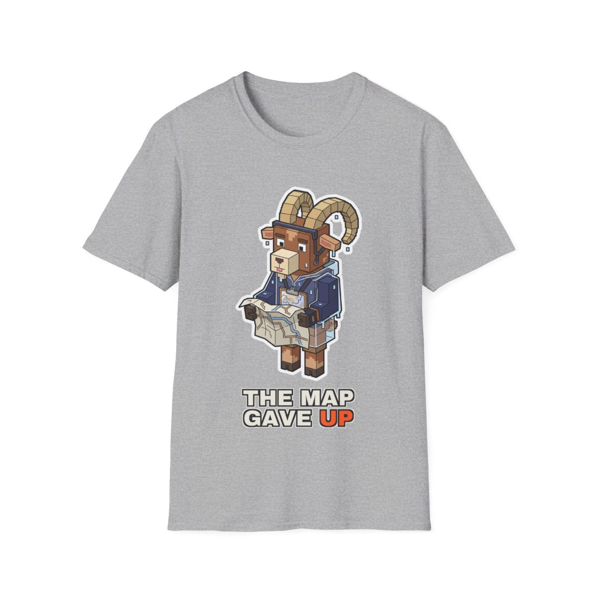 The Map Gave Up - Sport Grey - front