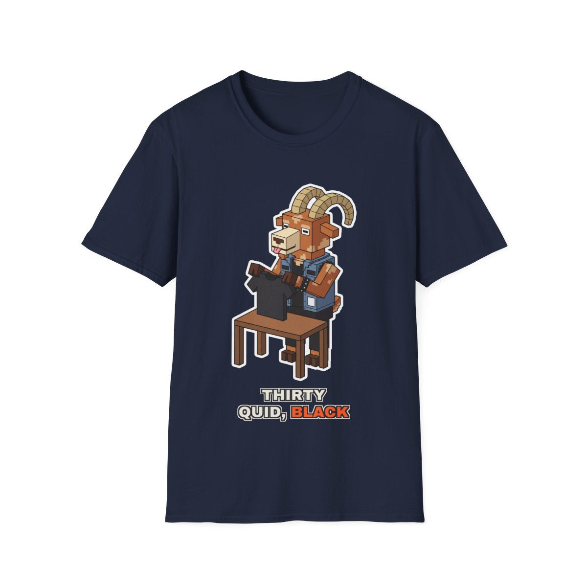 Thirty Quid, Black - Navy - front