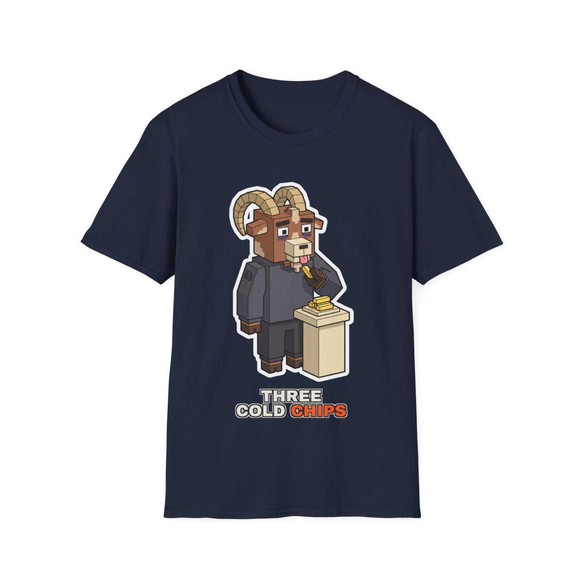 Three Cold Chips - Navy - front