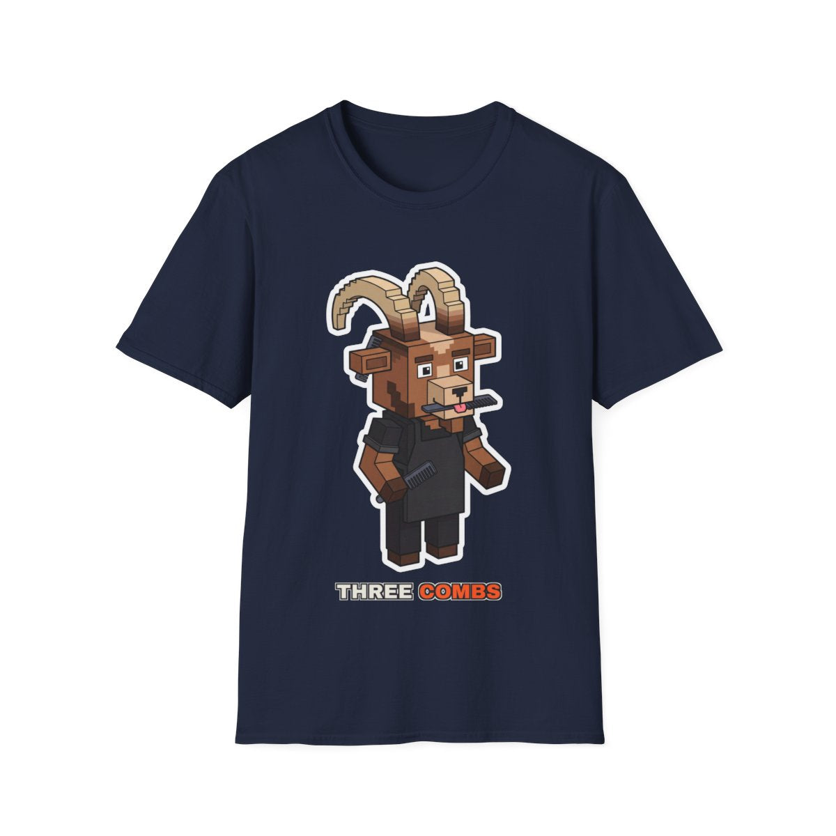 Three Combs - Navy - front