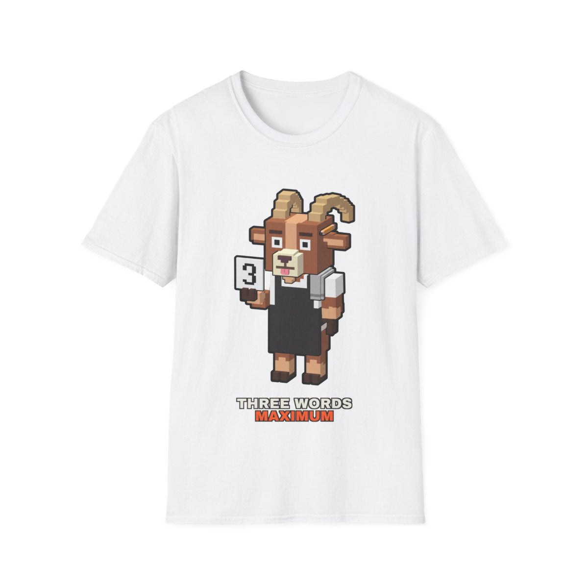 Three Words Maximum - White - front