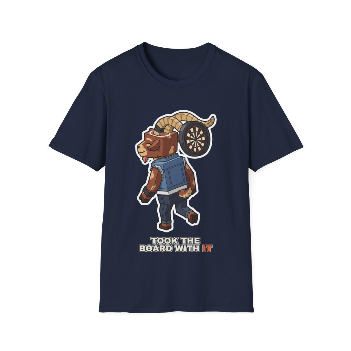 Took The Board With It - Navy - front