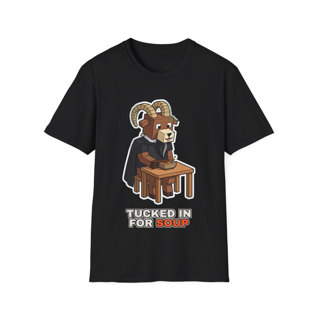 Tucked In For Soup - Black - front