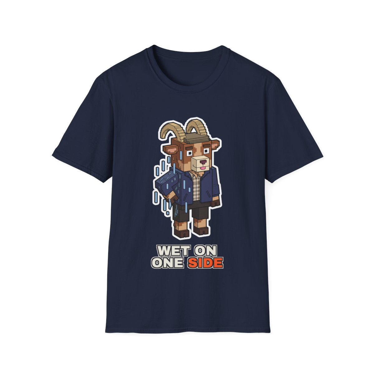 Wet On One Side - Navy - front