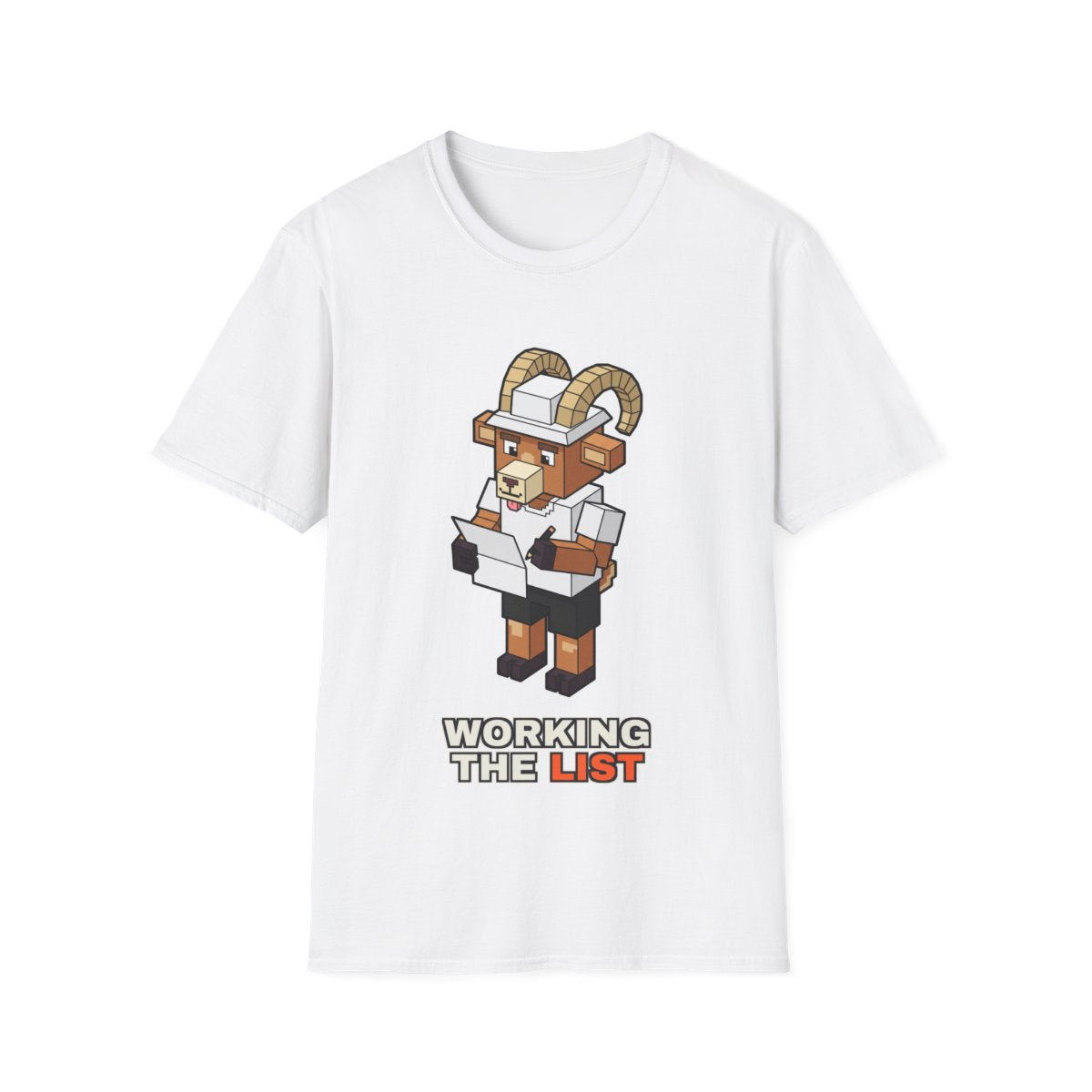 Working The List - White - front