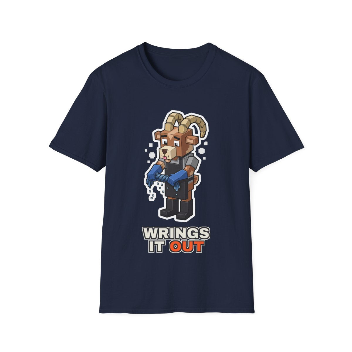 Wrings It Out - Navy - front