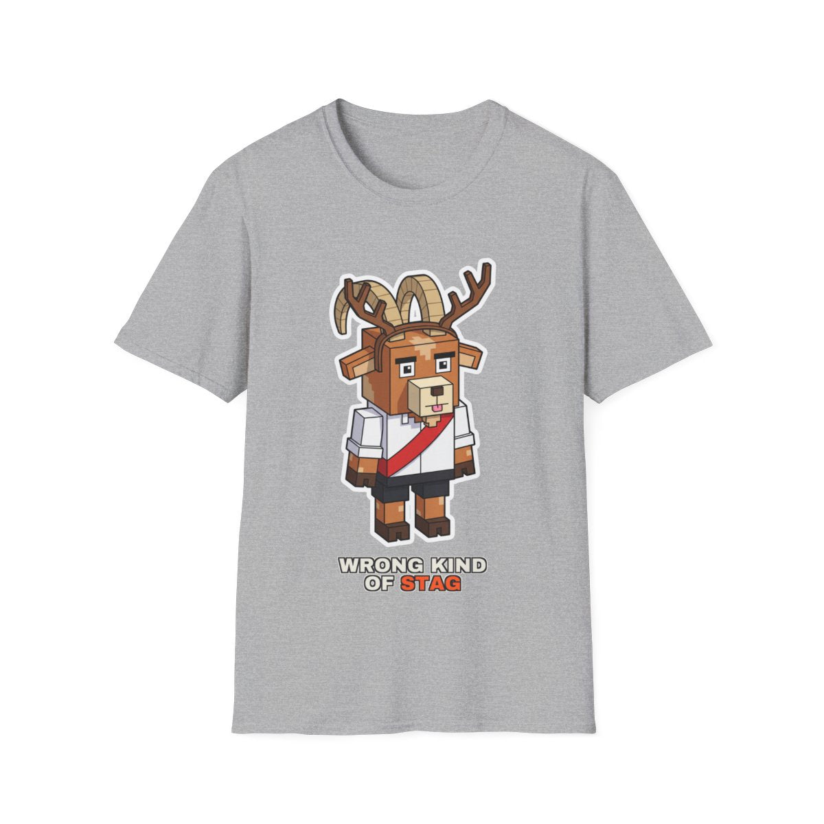 Wrong Kind Of Stag - Sport Grey - front